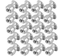 Viti per Pneumatici Antiscivolo Argento 50 Pezzi in Tungsteno | Chiodi per Ruote Invernali, Montaggio Semplice, Set da 50 per Aderenza su Fondo Innevato