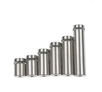 Viti per specchi, 10 pezzi di fissaggio in vetro da 16 mm in acciaio inossidabile, distanziatori pubblicitari in acrilico, chiodi a spillo(16x50mm)