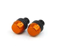 Viti per specchietto retrovisore Per Scrambler800 Scrambler1100 Accessori Moto Vite Per Foro Specchio In Alluminio CNC Tappo Bullone Copertura(Orange-no logo)
