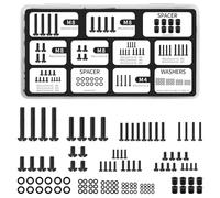 Viti per supporti TV - Set di 120 viti per montaggio TV con M4, M5, M6 e M8, viti universali Vesa per la maggior parte dei supporti e supporti TV