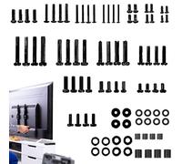 Viti per supporto monitor, 84 pezzi, M4, M5, M6, M8, hardware universale, kit di montaggio TV, per ufficio, casa, camera da letto, hotel, dormitorio, appartamento, riunione familiare, festa del