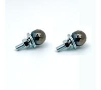Viti per targa Sferiche per m6 per Auto e per moto Viti per targa(Titanium) | Design sferico diamantato, aspetto elegante, da lontano, ideale per personalizzazione veicolo