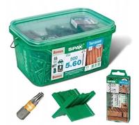 Viti per terrazza Spax-D 5x60 A2 500 pz. scatola verde