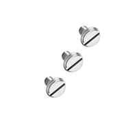 Viti piatte 4,1 mm di ricambio per braccialetto Cartier Love, argento, dimensioni 16-19, 3 pezzi (argento)