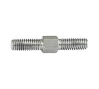 Viti prigioniere a doppia estremità asta filettata, acciaio inossidabile M6 304 for mano sinistra e destra - Bulloni di spinta regolabili stretti con filettatura(M6 X 50mm 5pcs)