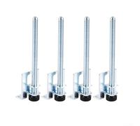 Viti regolabili per armadio, per pavimenti irregolari, con cuscinetti antiscivolo, piedini in acciaio al carbonio resistenti per una maggiore stabilità e sicurezza del pavimento (150 mm)