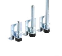 Viti regolabili resistenti con cuscinetti antiscivolo per livellamento di armadi e armadi su pavimenti irregolari, struttura in acciaio al carbonio, set da 4 (150 mm)