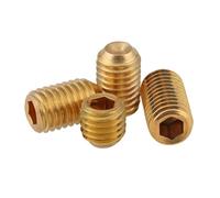 Viti senza testa a testa cilindrica con impronta e 20 viti di fissaggio a esagono incassato con punta a tazza in ottone da 20 pezzi, filettatura M3-M6, 3-12 mm(10mm,M5)