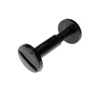 Viti Sepolte in Plastica (Nylon 6.6), Taglio a Cacciavite per Assemblaggio e Rilegatura, per Uso Industriale e Domestico - H6 - Nero - 40 pezzi - Plastic Hardware Store