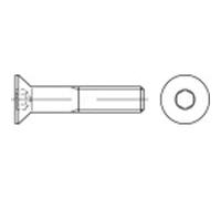 TOOLCRAFT 401632 Viti Svasate M3 16 mm Interno Esagonale DIN 7991 Acciaio Inox 100 pz.