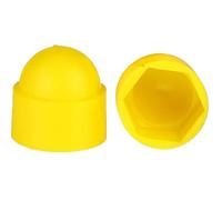 Viti, tappi copribulloni, 50 pezzi, kit assortimento di tappi terminali for bulloni rotondi, tappi for viti a cupola, coperture protettive in gomma, dadi, viti(Yellow,M20x30x40)