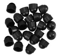 Viti, tappi copribulloni, 50 pezzi, kit assortimento di tappi terminali for bulloni rotondi, tappi for viti a cupola, coperture protettive in gomma, dadi, viti(Black,M20x30x40)