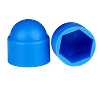 Viti, tappi copribulloni, 50 pezzi, kit assortimento di tappi terminali for bulloni rotondi, tappi for viti a cupola, coperture protettive in gomma, dadi, viti(Blue,M20x30x40)