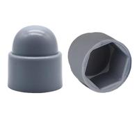 Viti, tappi copribulloni, 50 pezzi, kit assortimento di tappi terminali for bulloni rotondi, tappi for viti a cupola, coperture protettive in gomma, dadi, viti(Grey,M20x30x40)