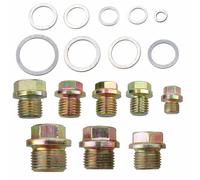 Viti tappo scarico olio + set assortimento O-Ring in alluminio M10 - M20 534 pz