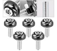Viti Targa per Veicoli a Due Ruote Decorative 20 Pezzi 6mm in Lega di Alluminio