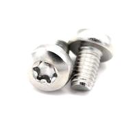 Viti Torx a testa pan, Vite Torx a testa cilindrica in acciaio inossidabile 304 di grado marino a sei lobi, dimensioni multiple, 10 pz(M6x25mm)