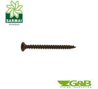 Viti Truciolari in Acciaio bronzate G&B GETO Testa Piana Pozidriv per legno
