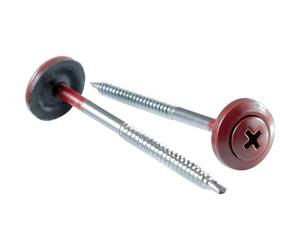 Viti universali Onduline L 60 mm rosso 100 pz Rosso