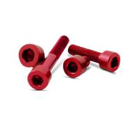 Viti Valter Moto Testa Cilindrica Cava Esagonale M8 Rosso Rosso