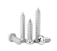 Viti, viti autofilettanti, 5-10 pezzi M4~M8 304 in acciaio inossidabile a testa tonda con croce autofilettante(8mm,M8-5pcs)