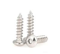 Viti, viti autofilettanti, 5-20 pezzi M3 M4 M5 M6 Nero 8. Alta durezza Testa cilindrica Esagonale Viti autofilettanti a bottone Vite for legno autofilettante(Nickel Plated,M4 x 30 (20pcs))