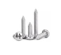 Viti, viti autofilettanti, 50 pezzi M1 .2 .4 .7 .8 M2 3 .6 GB845 304 Viti for legno autofilettanti a testa tonda con a croce in acciaio inossidabile(3mm,M1.2)