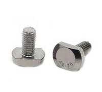 Viti, viti in acciaio inossidabile, Bulloni a T, M5 M6 M8 M10 M12 A2-70 304 Acciaio inossidabile Binario for binario a con scanalatura a Tipo a forma di Vite rettangolare Bullone(M12 1pc,35mm)