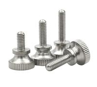 Viti zigrinate Bullone con vite a testa zigrinata e manopola di serraggio manuale in acciaio inossidabile 304(5pcs,M2 x 10mm)