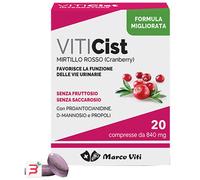 Marco Viti Integratore VitiCist Mirtillo Rosso per le vie urinarie 20 compresse