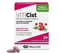 Marco Viti Integratore VitiCist Mirtillo Rosso per le vie urinarie 20 compresse