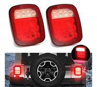 vitihipsy Luce di posizione per indicatore di stop a coda quadrata con arresto quadrato 2X per Jeep Wrangler JK TJ CJ YJ