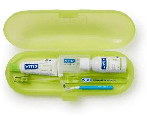 Vitis Dentaid Kit Orthodontic Composto da Dentifricio 15ml + 1 Spazzolino + 1 Scovolino + Cera Ortodontica + Collutorio 30ml