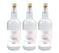 Vitis Grappa Morbida | Grappa Italiana | 40% Vol. | Confezione da 3 Grappe da 1,5 Litri