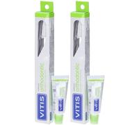 Vitis® Orthodontic Spazzolino + Dentifricio da 15 ml 2x1 pz Spazzolino