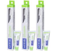 Vitis® Orthodontic Spazzolino + Dentifricio da 15 ml 3x1 pz Spazzolino