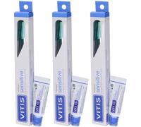 Vitis® Sensitive Spazzolino + Dentifricio da 15 ml 3x1 pz Spazzolino d