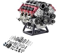 VITIWEDTY Kit Motore V8 - Motore A Combustione Mad V8 Kit Modello, per Ax90104 Scx10 Modello di Auto Esperimento Fisico di Apprendimento (1pcs)