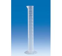 Vitlab Cilindro graduato PP, scala rialzata forma alta, 500 ml, diametro 58 mm, altezza 360 mm