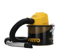 VITO Mini aspirapolvere per pellet 800 W - Mini pellet aspiracenere 800 W - adatto anche per barbecue, piccoli forni - Filtro HEPA - Tubo in alluminio, versione di alta qualità - VIAC4