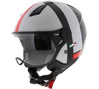 Vito Moda, casco jet XS male Opaco Bianco/Nero/Rosso