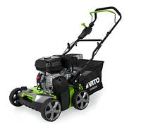 VITO Scarificatore a benzina con 212 cm³/5,4 CV - 45 l - Ventilatore per prato, rimozione muschio - 40 cm di larghezza di lavoro - motore a 4 tempi - potenza 4 kW - 17 coltelli