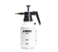 VITO - Spruzzatore a mano 1,5 l speciale prodotti aggressivi giardino - Spruzzatore a pressione + 4 ugelli intercambiabili