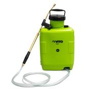 VITO - Spruzzatore a spalla 12L con lancia in ottone per prodotti aggressivi e corrosivi giardino pensile