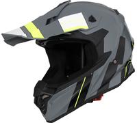 Vito Tivoli, casco da motocross L male Grigio/Nero/Bianco/Giallo Fluo