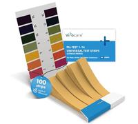 vitocare 100 Strisce Test pH - Test pH domestico per acidi e basi in carta al tornasole, test acqua potabile e acquario, strisce pH per alimenti e bevande