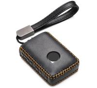 Vitodeco Custodia in vera pelle compatibile con Volvo XC40, XC60, XC90, S90, S60, V60, V90 2019-2024 (4 pulsanti, nero)