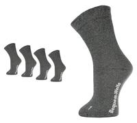 Vitopia MAXX 4 paia di calzini extra larghi speciali per gambe gonfie - Calzini sanitari sopra gesso e bendaggio, con gambale morbido senza gommini, unisex, antracite., 39-42 Große Größen