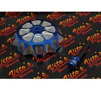 Vito's Alluminio Gas Tappo Yamaha Banshee YFZ450 Raptor 660 Warrior Blaster Blu