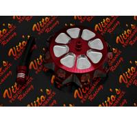 Vito's Alluminio Gas Tappo Yamaha Banshee YFZ450 Raptor 660 Warrior Blaster Red